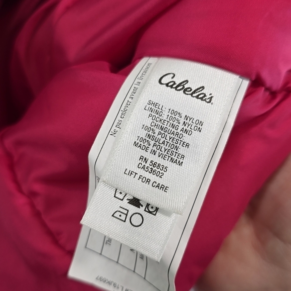 Cabelas Jacket Women Medium Pink Insulated Synthetic Coat Ski Winter Snow Reg - Picture 11 of 12
